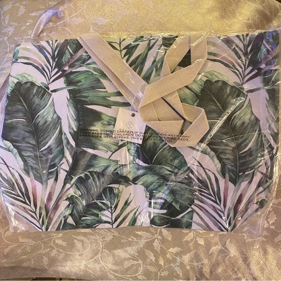 Palm Leaf Large Beach Tote bag foliage - Picture 3 of 7
